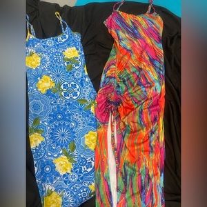 Two spaghetti strap tank top dresses